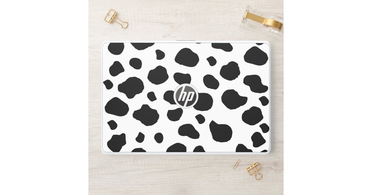 Cow Print, Cow Pattern, Cow Spots, Black And White HP Laptop Skin | Zazzle
