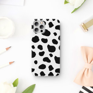 Cow Print, Cow Pattern, Cow Spots, Black And White iPhone 17 Case