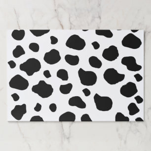 Cow Print, Cow Pattern, Cow Spots, Black And White Paper Pad