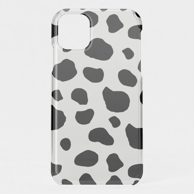 Cow Print, Cow Pattern, Cow Spots, Black And White Uncommon iPhone Case (Back)