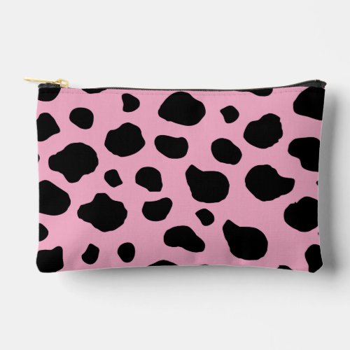 Cow Print Cow Pattern Cow Spots Pink Cow Accessory Pouch