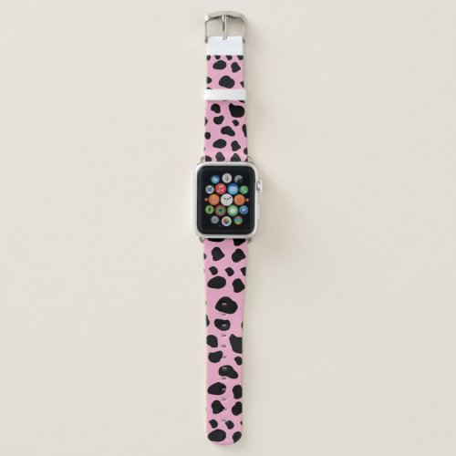 Cow Print Cow Pattern Cow Spots Pink Cow Apple Watch Band