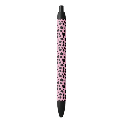 Cow Print Cow Pattern Cow Spots Pink Cow Black Ink Pen