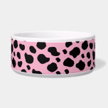Cow Print, Cow Pattern, Cow Spots, Pink Cow Bowl<br><div class="desc">Elegant,  stylish and sophisticated cow pattern in pink color. Modern and trendy gift,  perfect for the animal print lover in your life.</div>
