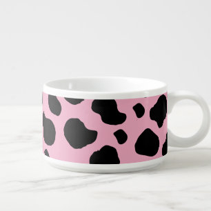 Cow Print, Cow Pattern, Cow Spots, Pink Cow Bowl