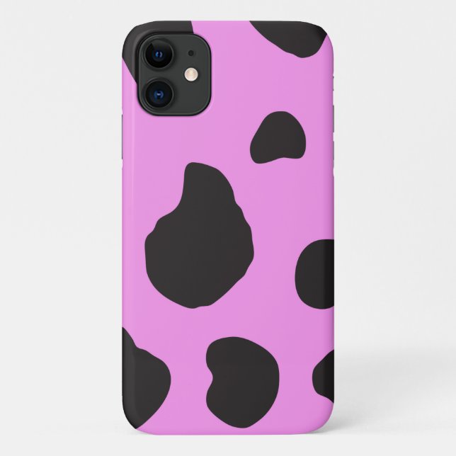 Cow Print, Cow Pattern, Cow Spots, Pink Cow Case-Mate iPhone Case (Back)