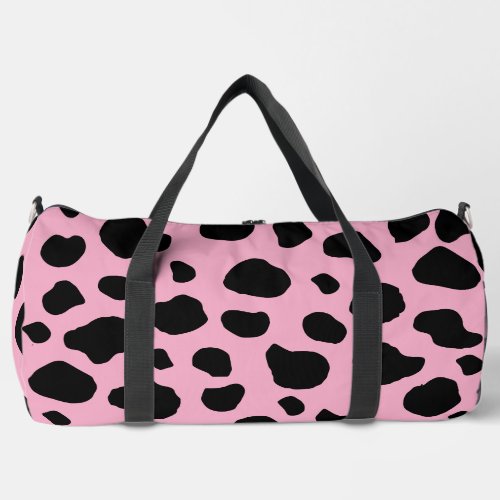 Cow Print Cow Pattern Cow Spots Pink Cow Duffle Bag