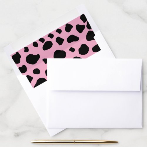 Cow Print Cow Pattern Cow Spots Pink Cow Envelope Liner