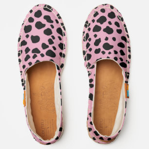 Cow Print, Cow Pattern, Cow Spots, Pink Cow Espadrilles