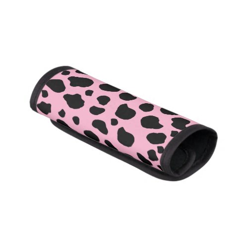 Cow Print Cow Pattern Cow Spots Pink Cow Luggage Handle Wrap