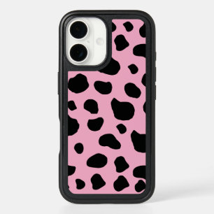 Cow Print, Cow Pattern, Cow Spots, Pink Cow iPhone 16 Case