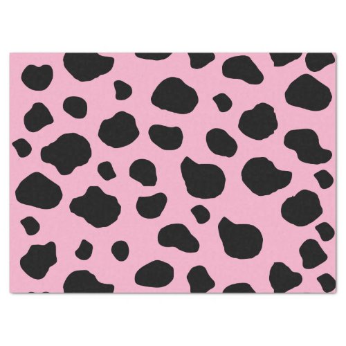 Cow Print Cow Pattern Cow Spots Pink Cow Tissue Paper