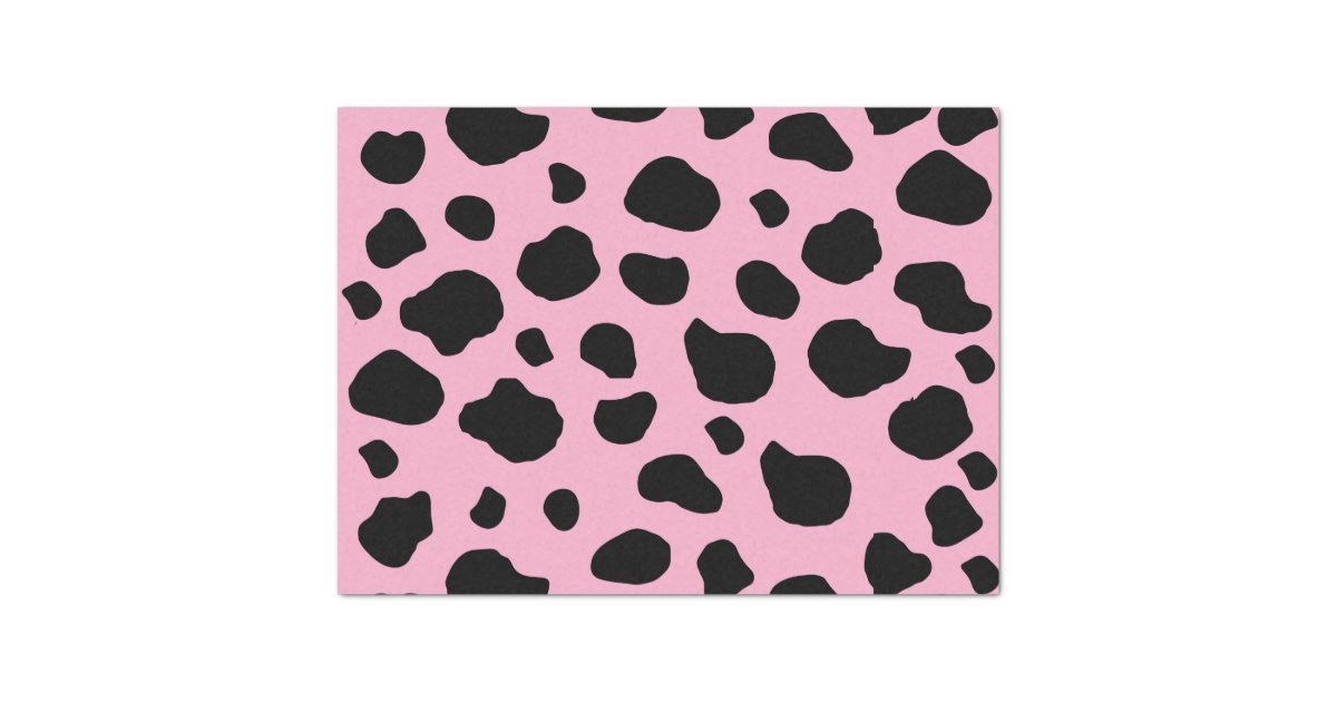 Glamorous Black Sparkly Glitter Sequins Cow Print Wrapping Paper, Zazzle