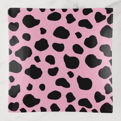 Cow Print Cow Pattern Cow Spots Pink Cow Trinket Tray