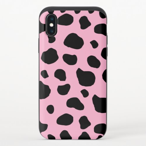 Cow Print Cow Pattern Cow Spots Pink Cow iPhone X Slider Case