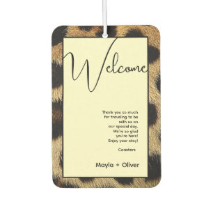 Cow Print, Cow Spots, Black And Brown Air Freshener