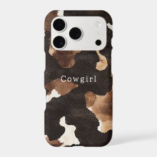 Cow Print Cowboy Cowgirl Western iPhone 17 Pro Case