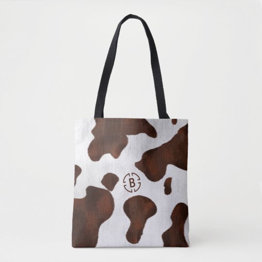 cow print tote bag