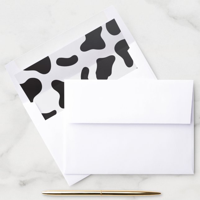 Cow Print Envelope Liner (Desk)