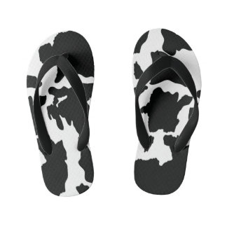 Cow Print Flip Flops
