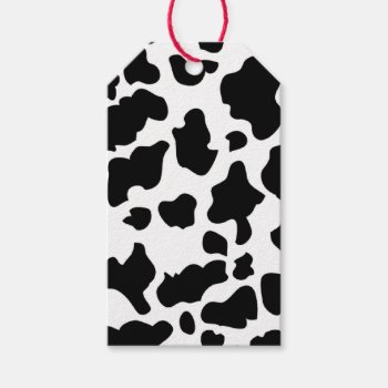 Cow Print Gift Tags by KraftyKays at Zazzle