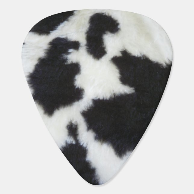 Cow Print Guitar Pick (Back)