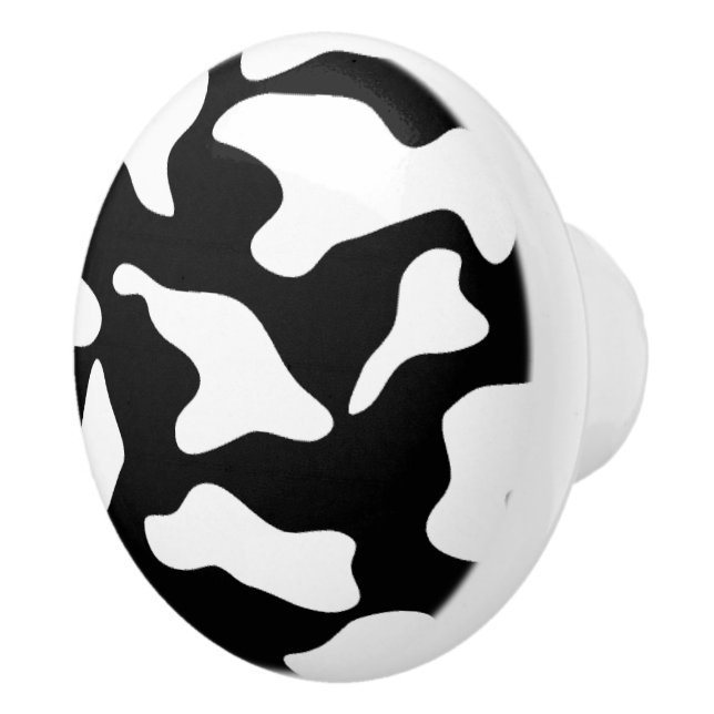 Cow Print Kitchen Knob (Right)