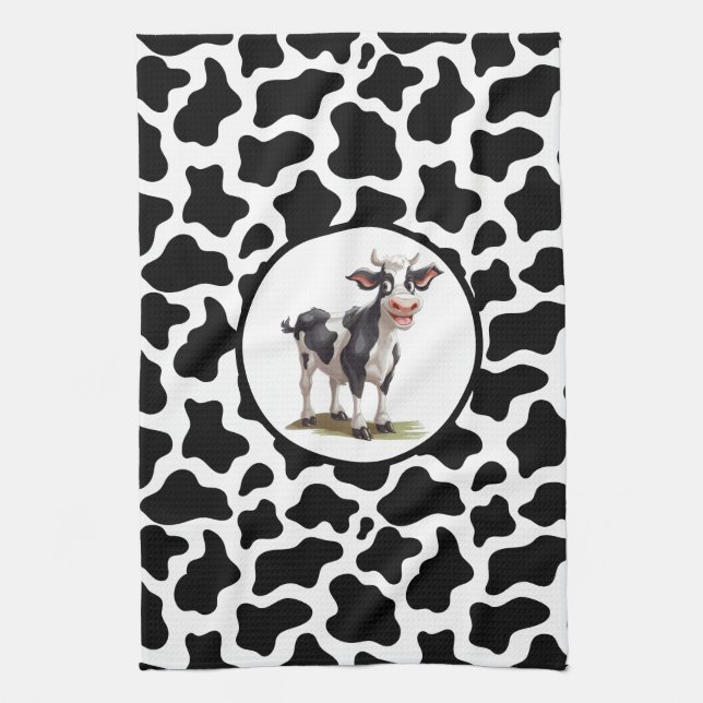 Cow Print Kitchen Towel (Vertical)