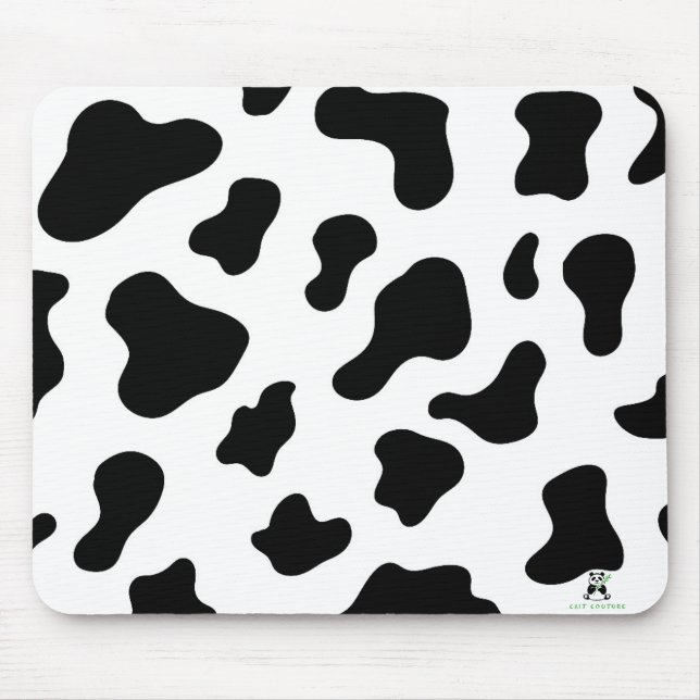 Cow-print mat mouse pad (Front)