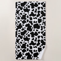 Cow Print modern black animal spots