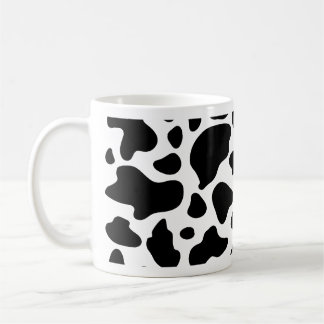 Cow Print Mug Black And White Cow Pattern
