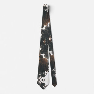 cow print neck tie