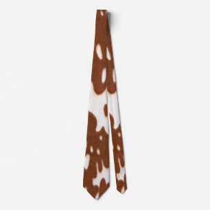 Cow Print Neck Tie