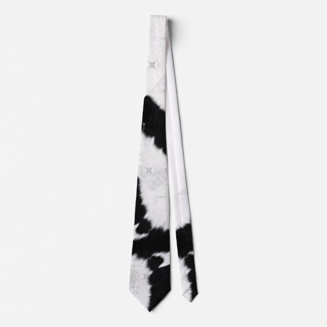 cow print neck tie (Front)