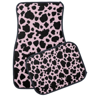Cow Print on President Pink Car Floor Mat