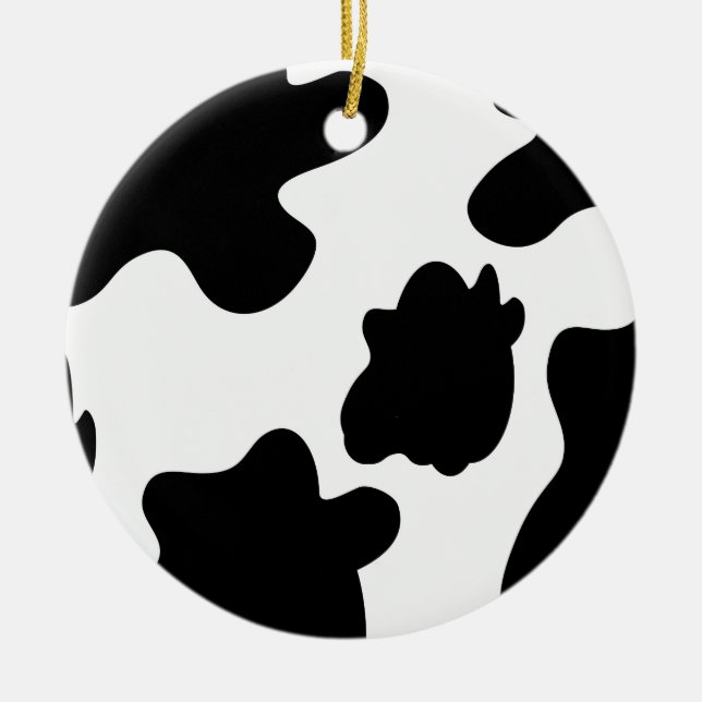 Cow Print Ornament (Front)