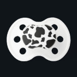 Cow Print Pacifier<br><div class="desc">Moo! Cow Print Design Baby Pacifier</div>