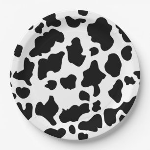 Cow Print Paper Plates