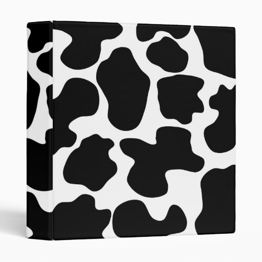 Cow Print Pattern Binder | Zazzle