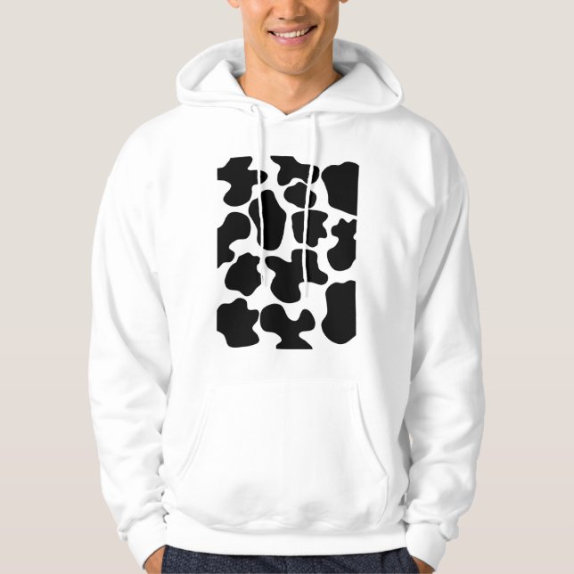 Cow Print Pattern Hoodie (Front)