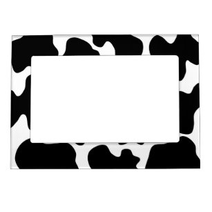 Animal Print Picture Frames Zazzle Cow Print Pattern Magnetic Frame