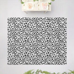 Cow Print Pattern Outdoor Rug