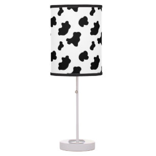 Cow Print pattern table lamp