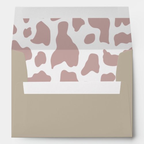 Cow Print Pink Southern Rodeo Envelope