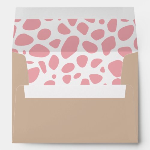 Cow Print Pink Wild West Rodeo Envelope