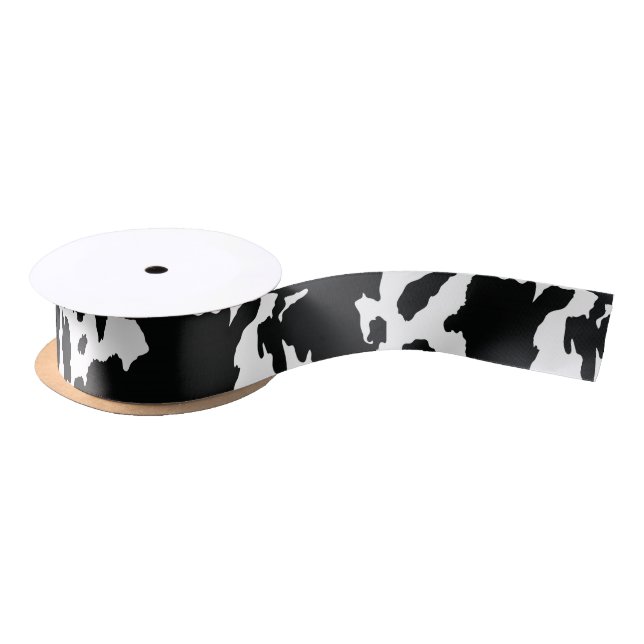 Cow Print Ribbon - Cowgirl Bow Ribbon (Spool)