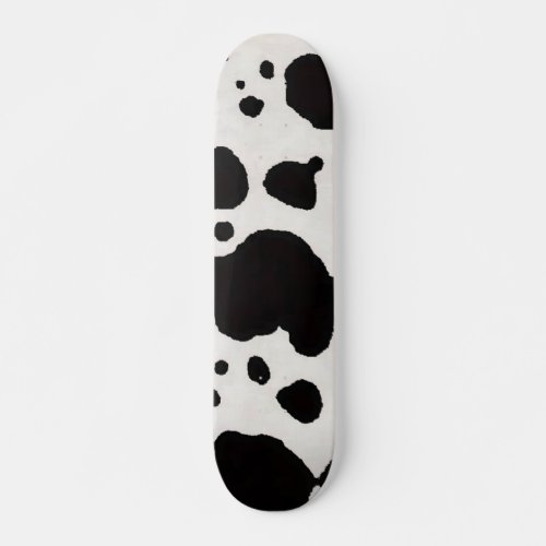 Cow Print Skateboard Deck