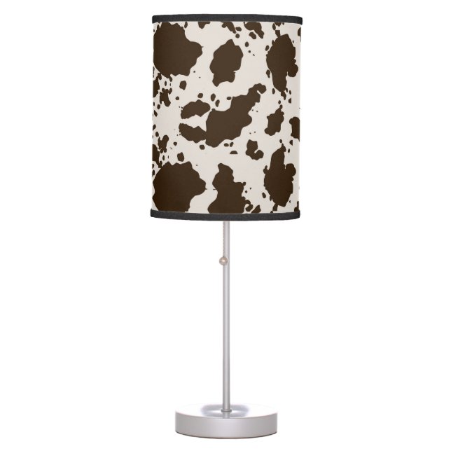 Cow Print Table Lamp (Front)