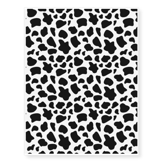 Cow Print Temporary Tattoos (Front)