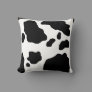 Cow Print Throw Pillow